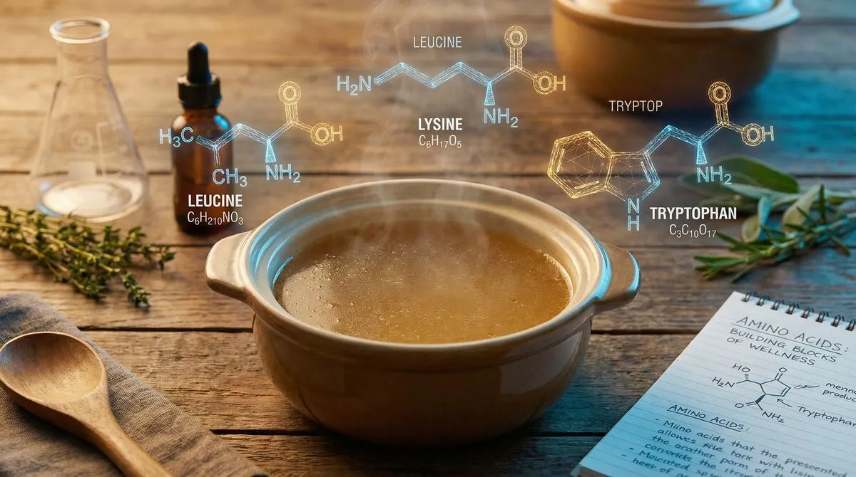 Bone broth poeder in een pot
