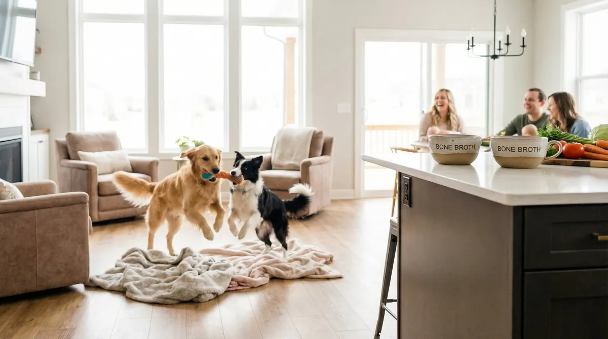 Bone broth voor honden