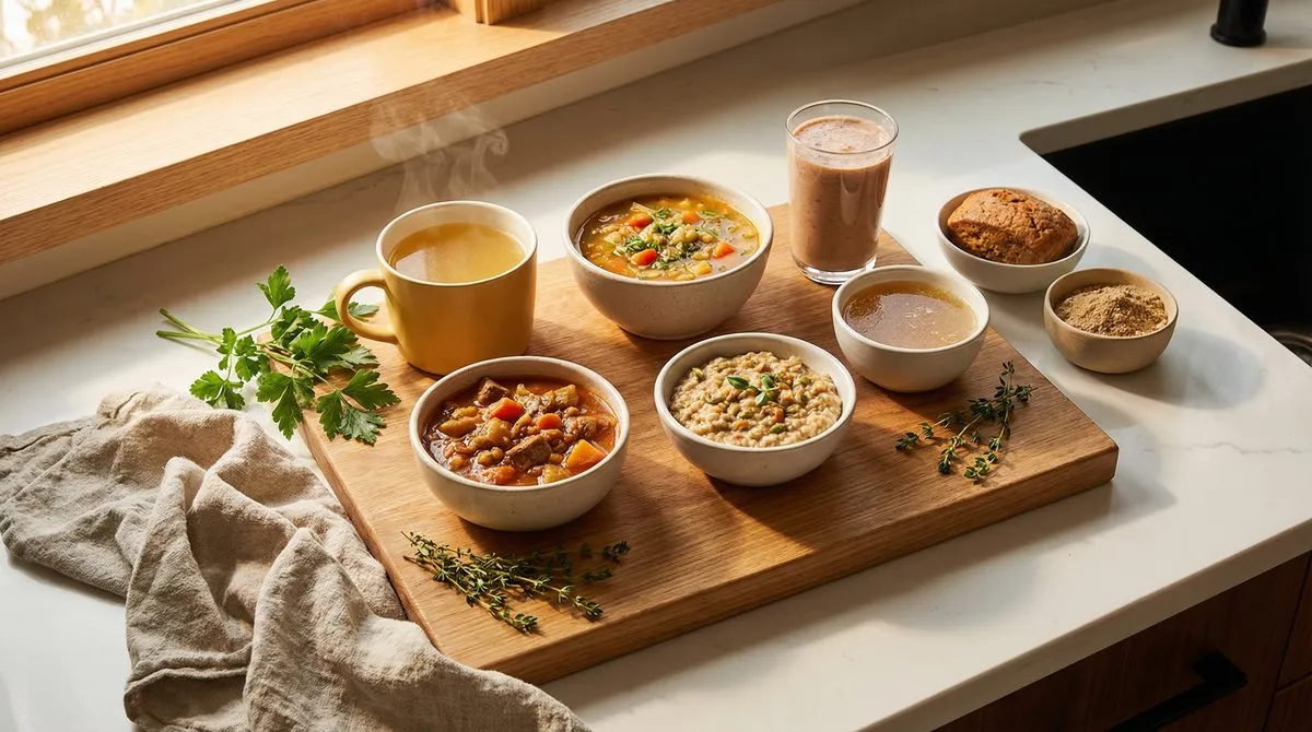 Bone broth wordt ingeschonken