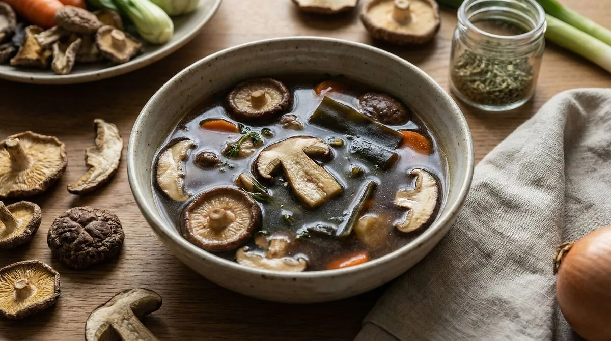 Groenten en kruiden voor bouillon
