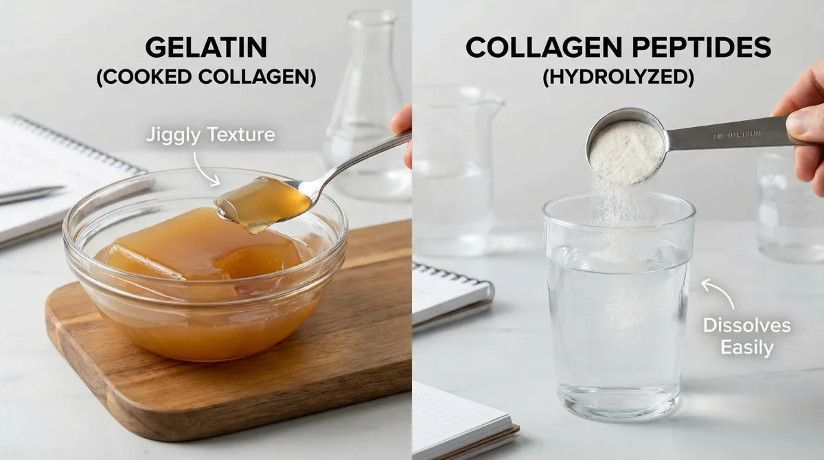 Collageenpoeder in een pot