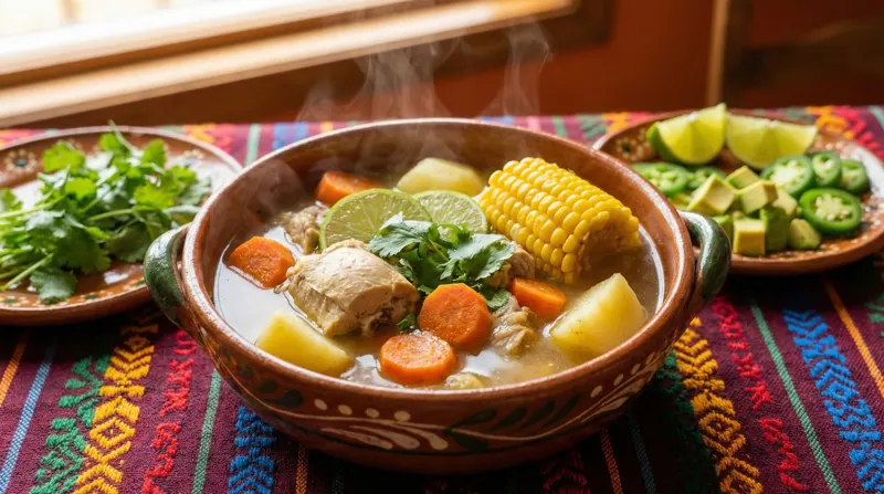 Mexicaanse kippensoep (caldo de pollo)