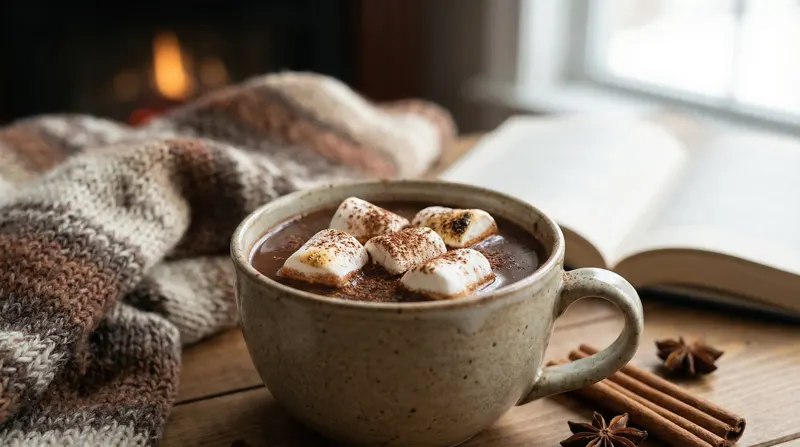 Romige bone broth chocolademelk