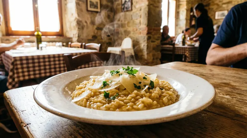 Romige risotto op bouillonbasis